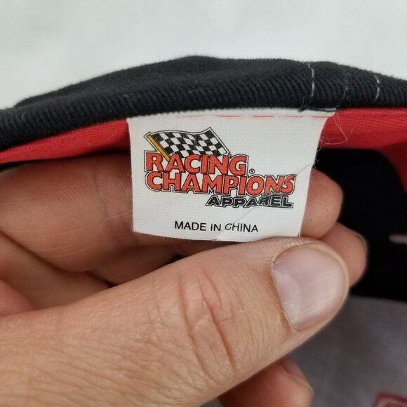 ✅VTG Chevrolet Racing Black OSFA Strapback Hat By Racing Champions Apparel 2004 - Picture 11 of 11